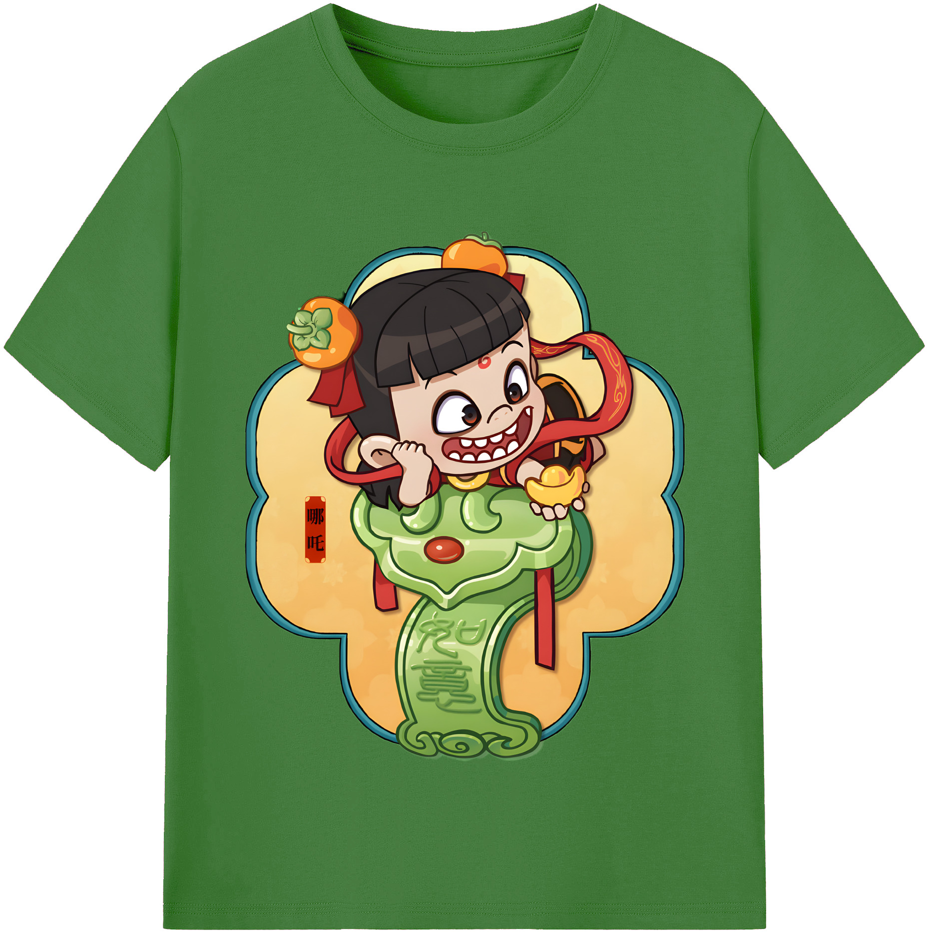 （画像用） Ne Zha 2 ナタ 魔童の大暴れ レディースカジュアルプリントTシャツ（綿100％）